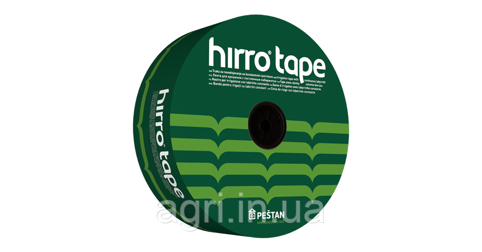Крапельна стрічка 8mil, 10см, HIRRO TAPE, бухта 2500м