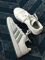 Кросівки Adidas Grand Court Base, білий/сірий/зелений (H02050)