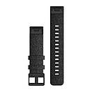 Ремінець Garmin QuickFit 20 Watch Bands Heathered Black Nylon with Black Hardware, фото 2