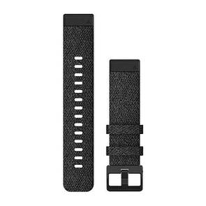 Ремінець Garmin QuickFit 20 Watch Bands Heathered Black Nylon with Black Hardware
