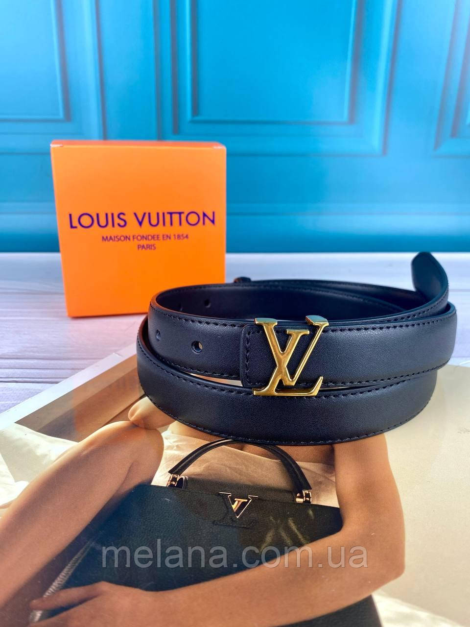 Жіночий шкіряний ремінь Louis Vuitton Луї Вітон