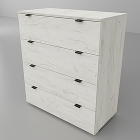 Комод Сімпл КС-800  в спальню,вітальню,дитячу Неман дуб крафт білий