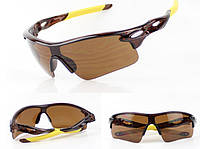 Мужские спортивные очки , коричневая линза