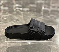 Мужские шлепанцы Adidas adilette 22 slides Black Адидас черные сланцы тапки летние 40