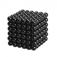 Класичний неокуб, 216 кульок діаметром 5 мм, чорний колір