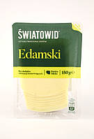 Твердый сыр нарезка Swiatowid Edamski 150г (Польша)