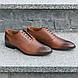 Світлі чоловічі туфлі з натуральної шкіри, фото 4