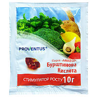 Бурштинова кислота 10 г Стимулятор росту від "Провентус Фертілайзер", Україна