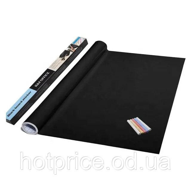 Доска наклейка для рисования мелом Black Board Sticker 45х200 см [ОПТ] - фото 2 - id-p1881181212