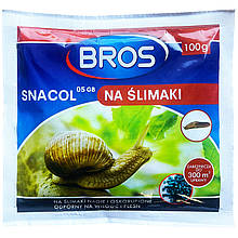 Засіб для знищення слимаків та равликів Snacol ("Снаколь"), 100 г, від BROS, Польща