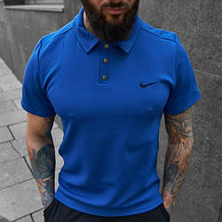 Чоловіча спортивна футболка Nike поло Найк, синя