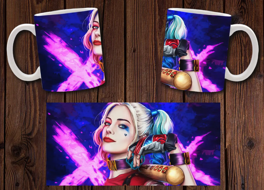 Чашка біла керамічна "Харлі Квінн" Harley Quinn ABC