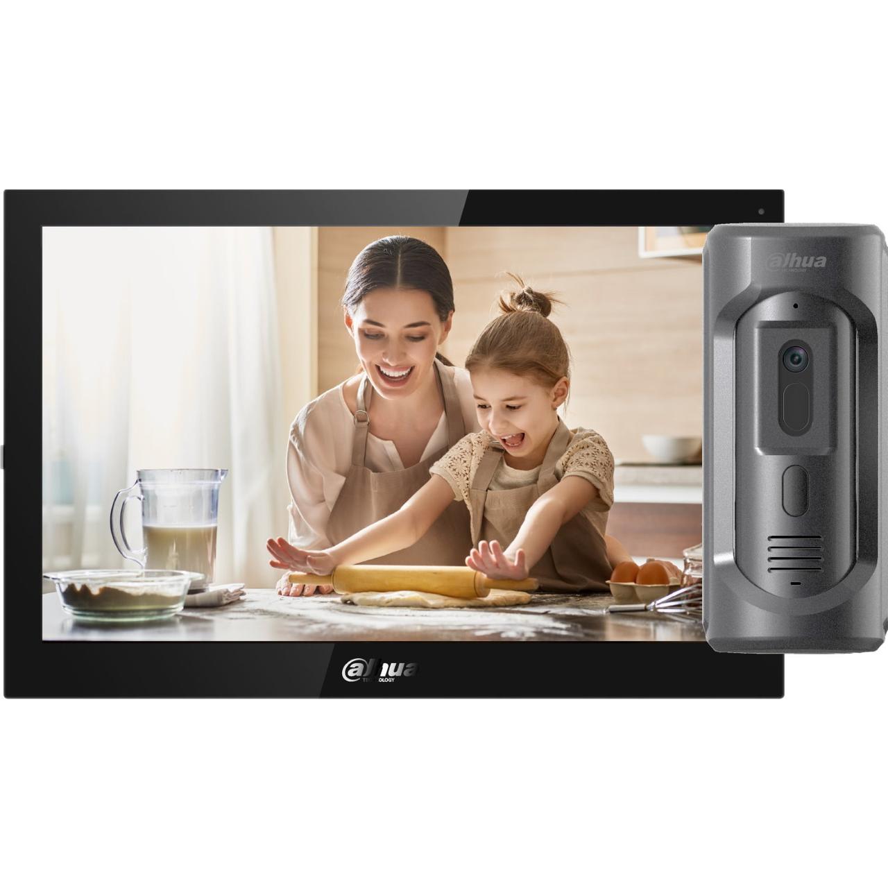 Комплект ip домофону: Dahua DHI-VTH5441G + DHI-VTO2101E-P-S2, фото 1