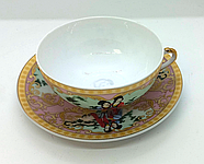 Чашка з блюдцем китайська порцеляна Yamasen 150 мл, фото 2