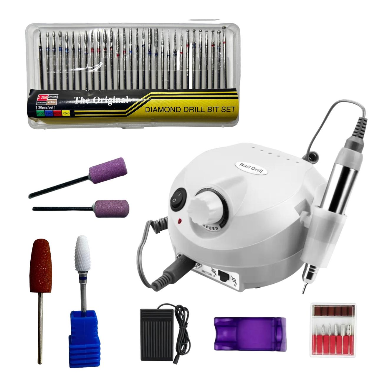 Фрезер манікюрний ZS-601 + набір насадок