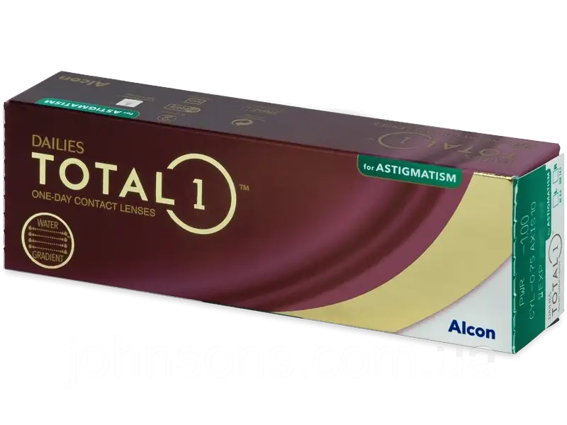 Dailies TOTAL1 for Astigmatism - 30 лінз | Одноденні контактні лінзи для астигматизму | Dailies TOTAL 1