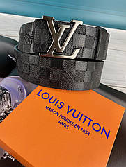 Чоловічий шкіряний ремінь Louis Vuitton Луї Вітон ЛВ