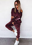 Жіночий осінній костюм велюровий новинка 2023, фото 4