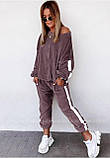 Жіночий осінній костюм велюровий новинка 2023, фото 5
