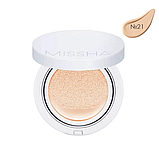Кушон зволожувальний Missha Magic Cushion Moist Up SPF50+ PA+++ 15 g No21 Light Beige, фото 4