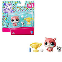 Ігровий набір Hasbro Littlest Pet Shop Хом'як Trip Hamston і мишеня Molly Mouseby (C1168/В9358)