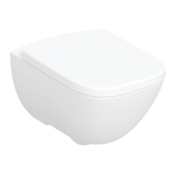 Унітаз підвісний Geberit Modo Rimfree 502.827.00.1 в комплекті з кришкою, фото 1