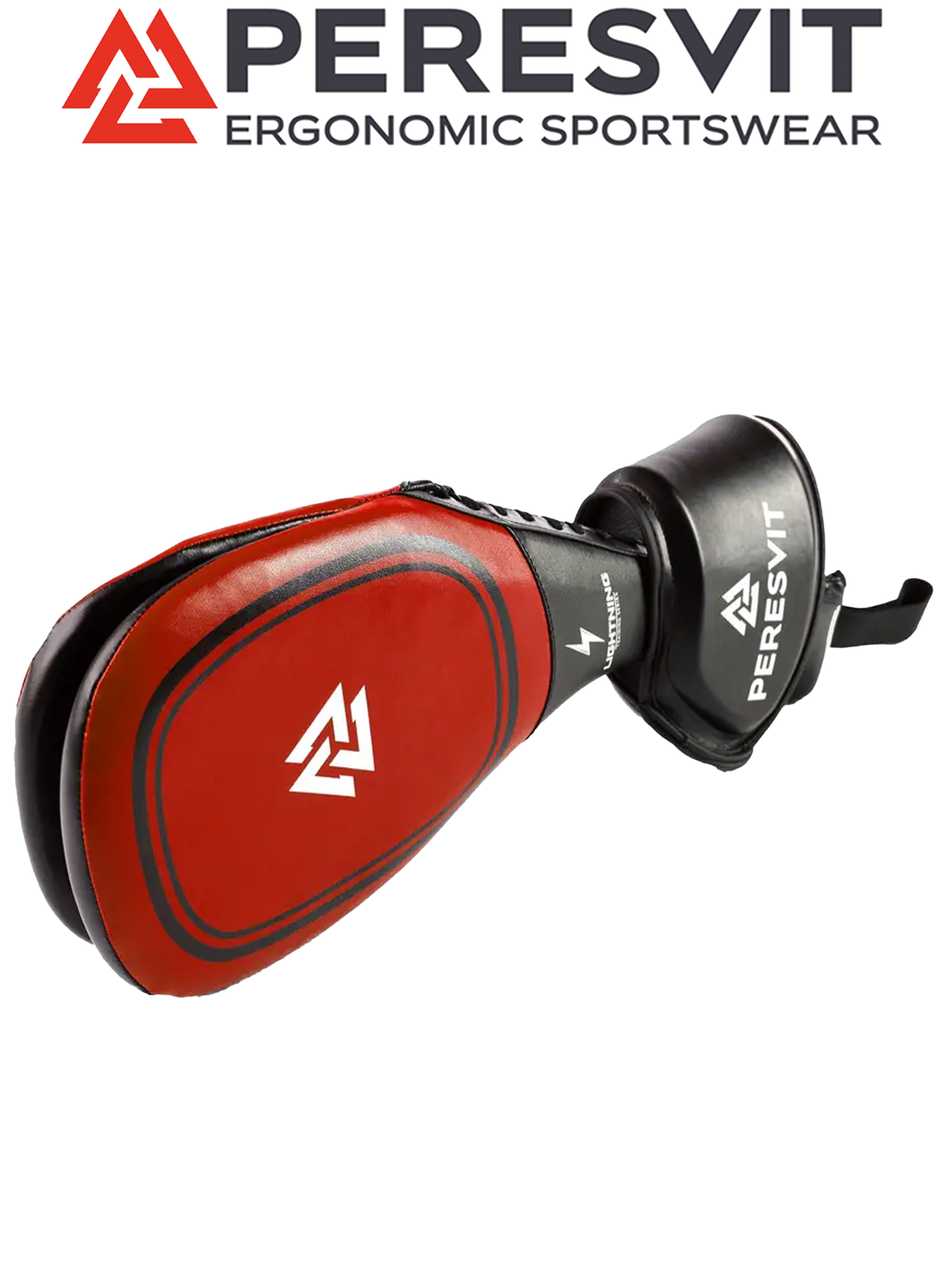 Ракетка для ударів ракетка для єдиноборств ракетка хлопушка Peresvit Peresvit Lightning Target Pad Red Black