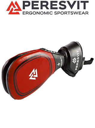 Ракетка для ударів ракетка для єдиноборств ракетка хлопушка Peresvit Peresvit Lightning Target Pad Red Black, фото 1