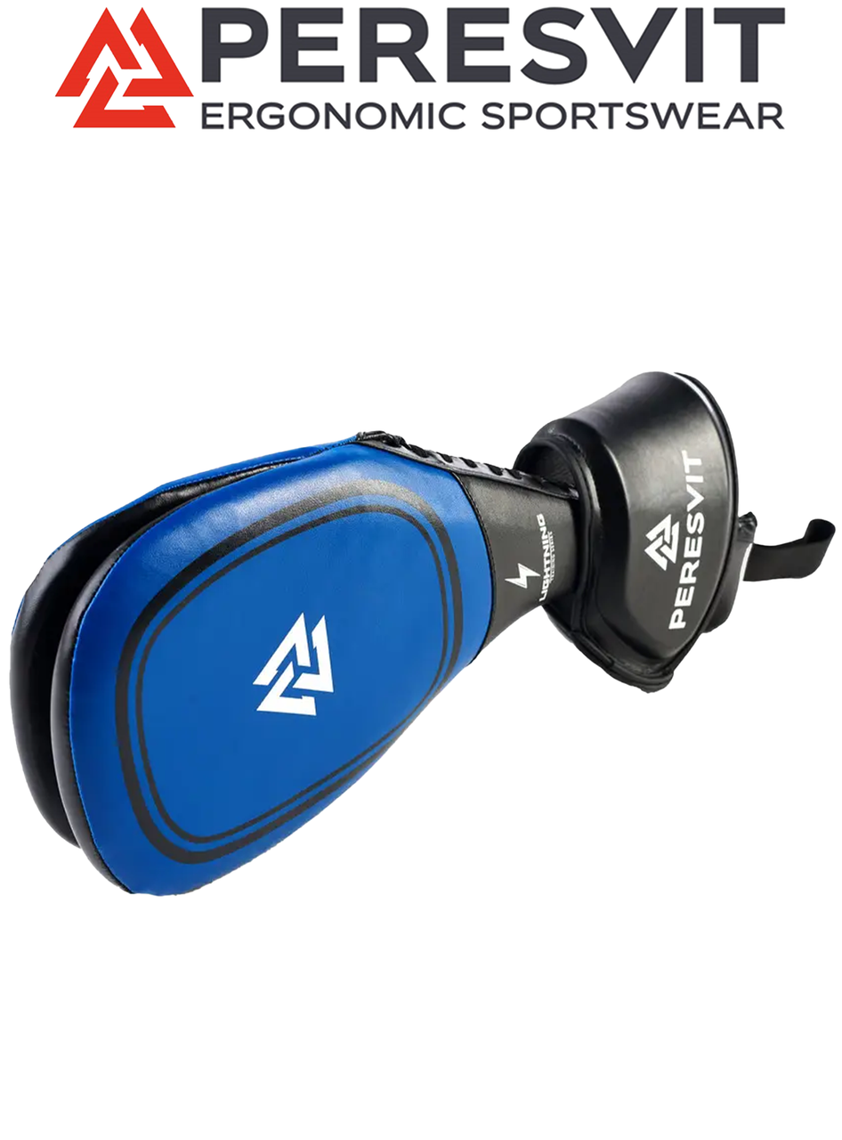 Ракетка для ударів ракетка для єдиноборств ракетка хлопавка Peresvit Peresvit Lightning Target Pad Blue Black