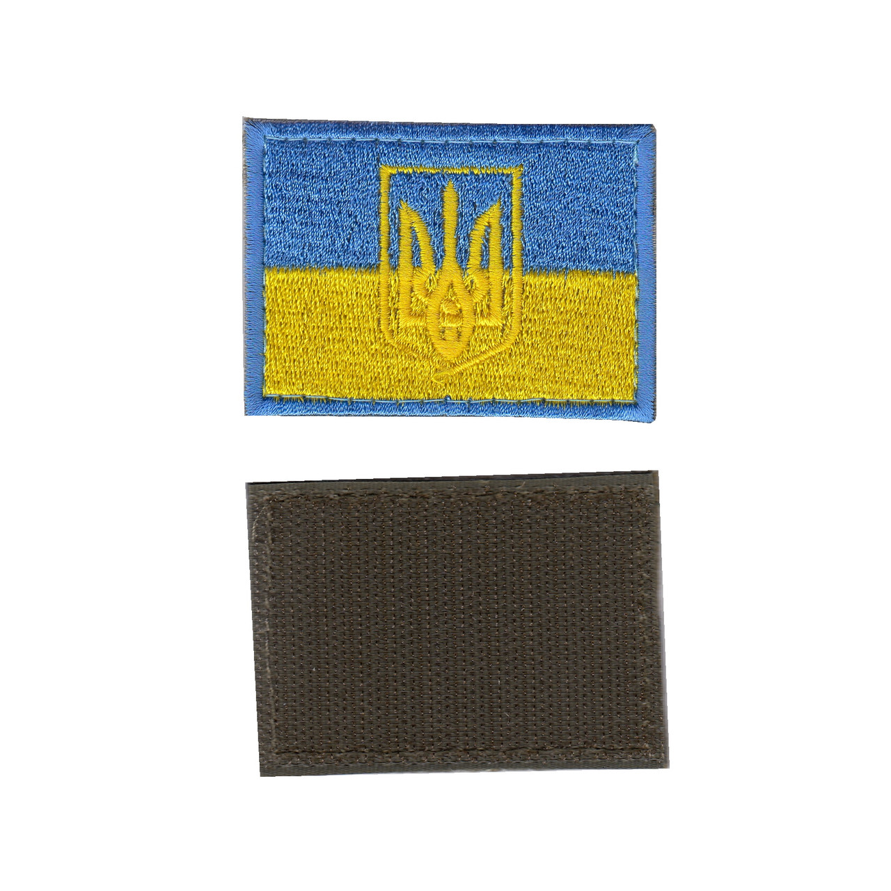 Шеврон ЗСУ, військовий / армійський, український прапор, на липучці, 5 см * 8 см