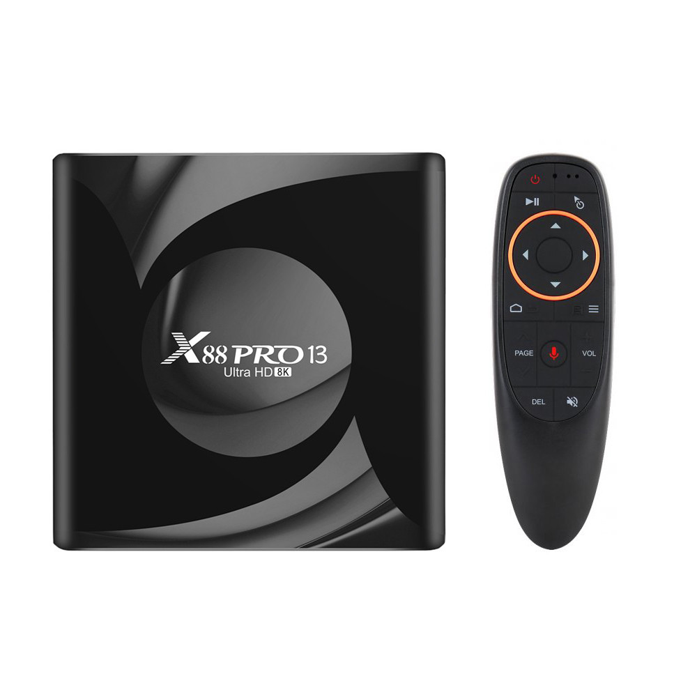 Смарт приставка X88 Pro 13 4/32 ГБ + аеропульт з гіроскопом та мікрофоном