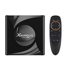 Смарт приставка X88 Pro 13 2/16 ГБ + алеропульт з гіроскопом та мікрофоном