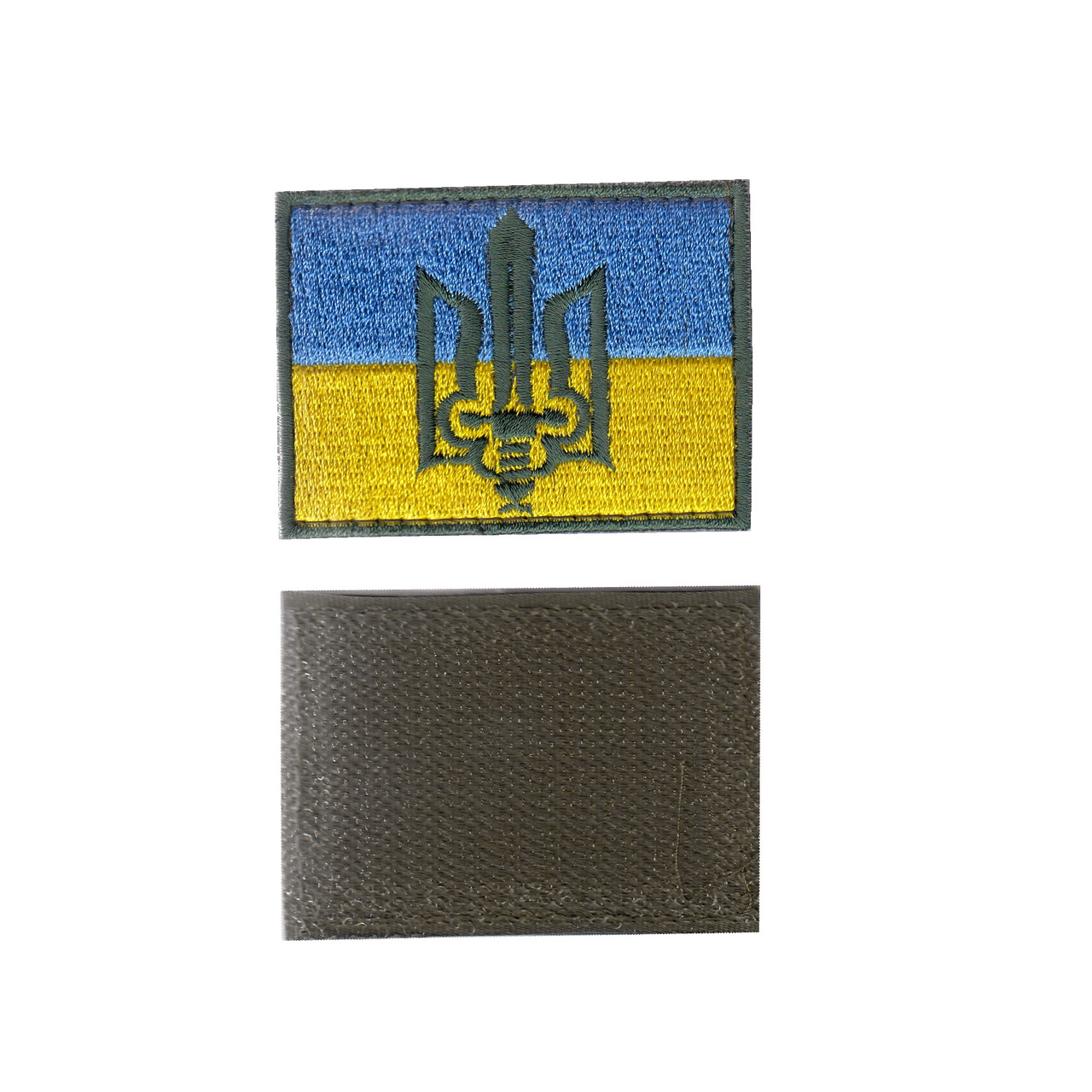 Шеврон ЗСУ, військовий / армійський, український прапор, на липучці, 5 см * 8 см