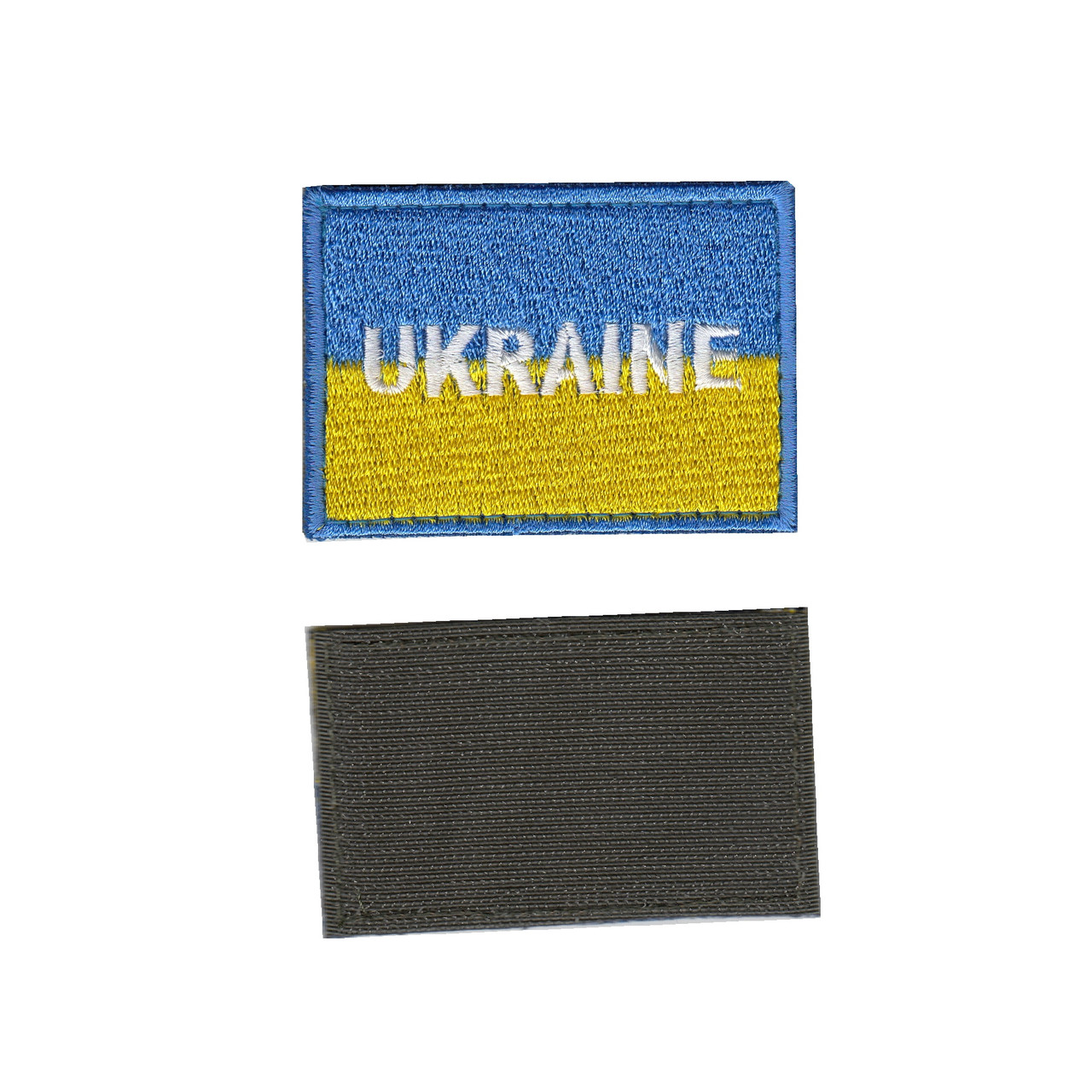 Шеврон ЗСУ, військовий / армійський, український прапор, на липучці, 5 см * 8 см