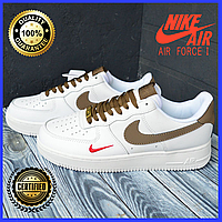 Чоловічі кросівки Nike Air Force 1 білі. Кросівки для літа.