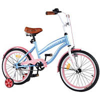 Велосипед CRUISER 18' T-21837 blue+pink