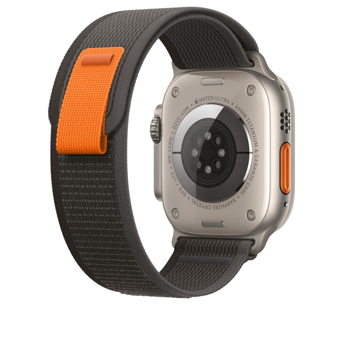 Тканинний ремінець Trail Loop для Apple Watch 42/44/45/49 mm Black Grey