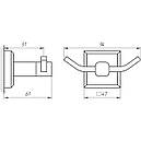 Гачок подвійний TOPAZ TКВ 9925, фото 2