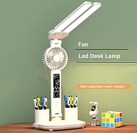 Doublehead Lamp - світлодіодна настільна лампа на акумуляторі з вентилятором