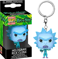 Фигурка брелок Funko Pop Фанко Поп Рик Голограмма Рик и Морти Rick and Morty Hologram 4 см