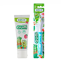 Набор Gum Kids от 3 лет (зубная паста 50 мл+голубая зубная щетка)