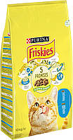 Friskies корм для котів з лососем та овачами 10 кг