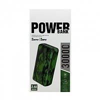 Power Bank Aspor 30000mAh (2USB/2.4A)- зелений камуфляж