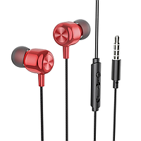Навушники Hoco M87 з мікрофоном (червоні)