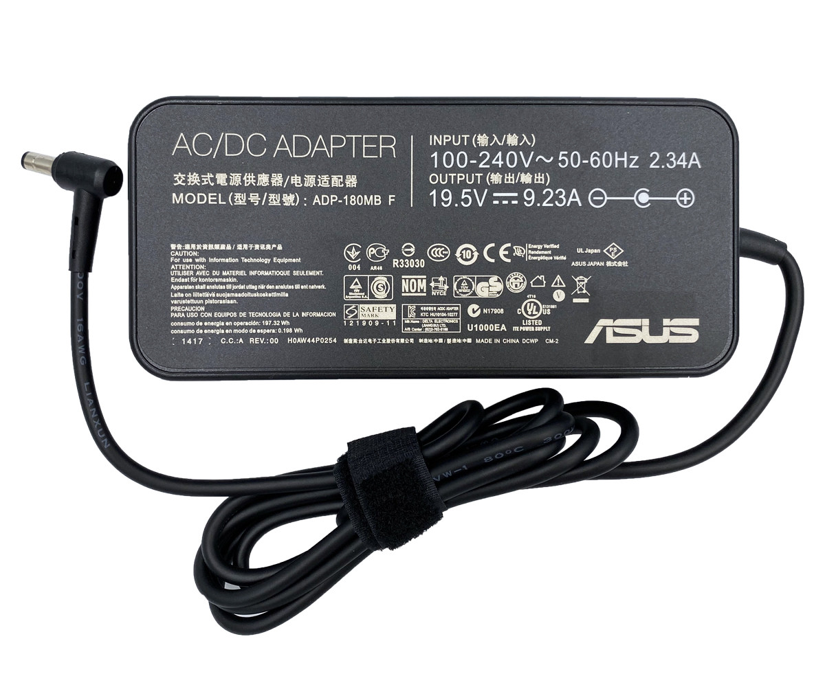 Оригінальний зарядний пристрій для ноутбука Asus 19.5V 9.23A 180W 5.5*2.5 Slim (ADP-180MB F)