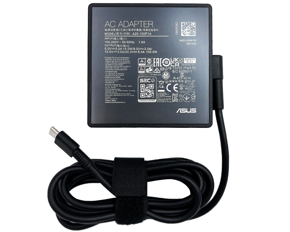 Оригінальний зарядний пристрій для ноутбука Asus USB Type-C 100W (A20-100P1A)