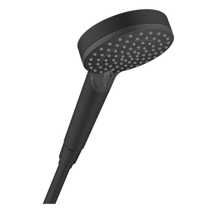 Ручний душ Hansgrohe Vernis Blend 100 Vario EcoSmart 26340670, чорний матовий, фото 1