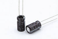 Электролитический конденсатор 100 uF 16 V, 105°C, d6,3 h11