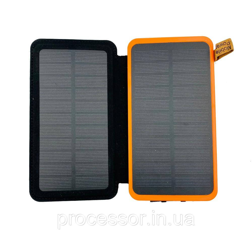 Розкладний Power bank Baseo 25000mAh 2 сонячні панелі з вологозахистом