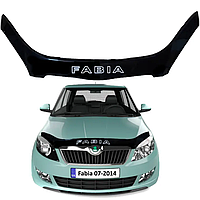 Дефлектор капота мухобойка на Skoda Fabia II (5J) хетчбек / универсал 2007-2010 AV-Tuning